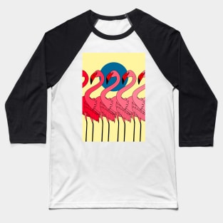 Flamingo party Baseball T-Shirt